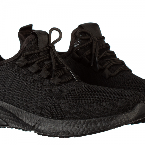 Pantofi sport barbati negri din material textil Torro, 3 - Kalapod.net